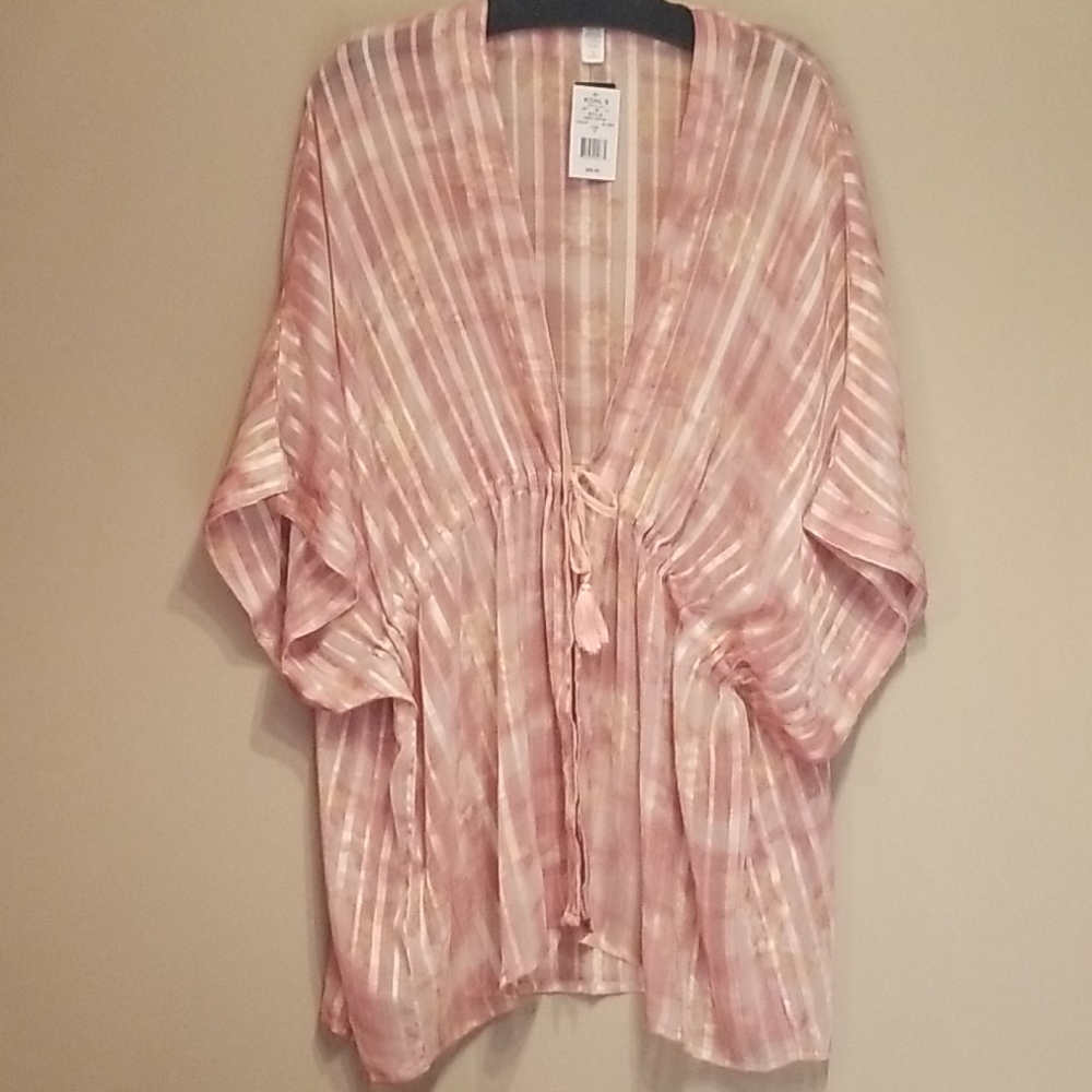 Blush Pink Sheer Duster